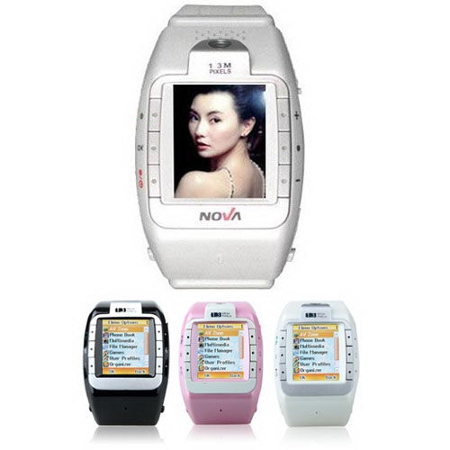 1.3 Inch Touch Screen Watch Mobile Phone Support Camera - Click Image to Close